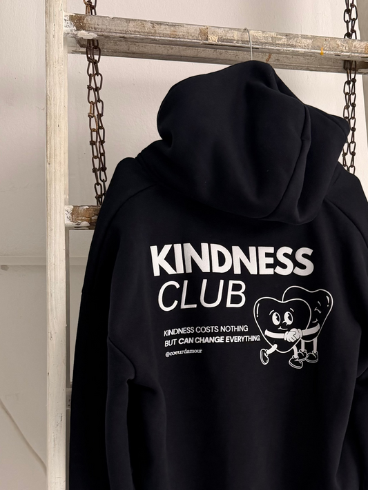 KINDNESS CLUB ZIPPER - DUNKELBLAU