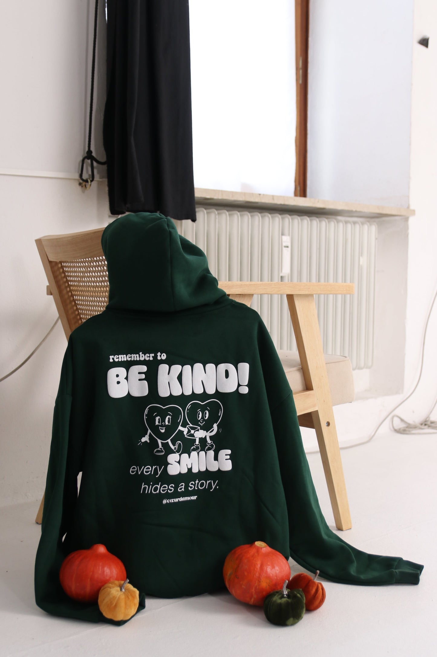 KINDNESS HOODIE - FOREST GREEN