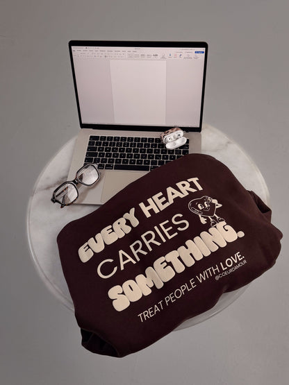 LOVELY HOODIE - BRAUN