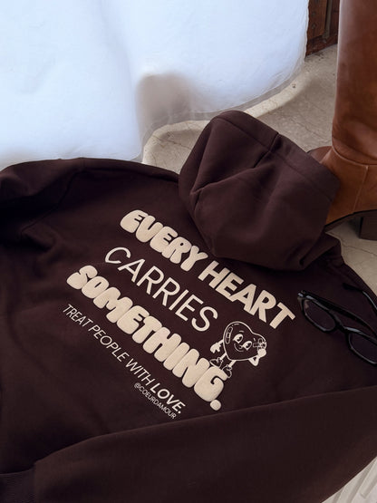 LOVELY HOODIE - BRAUN